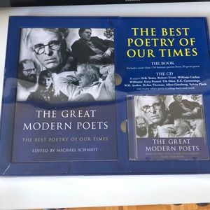💿2 for $15💿 The Great Modern Poets - The Best Poetry of Our Times book and CD